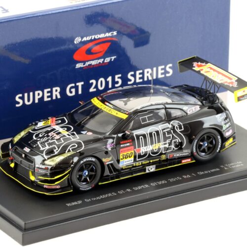 1:43 Ebbro Nissan GT-R R35 Super GT300 Rd.1 Okayama 2015 RUNUP Group& DOES #360