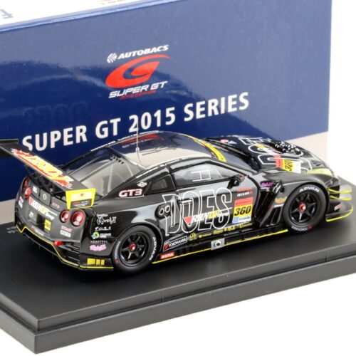1:43 Ebbro Nissan GT-R R35 Super GT300 Rd.1 Okayama 2015 RUNUP Group& DOES #360