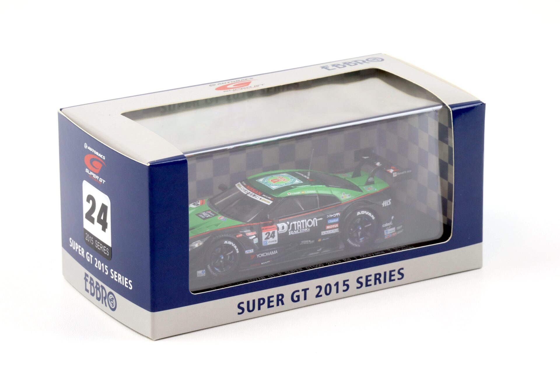 1:43 Ebbro Nissan GT-R Super GT500 Rd.1 Okayama 2015 D´station ADVAN #24