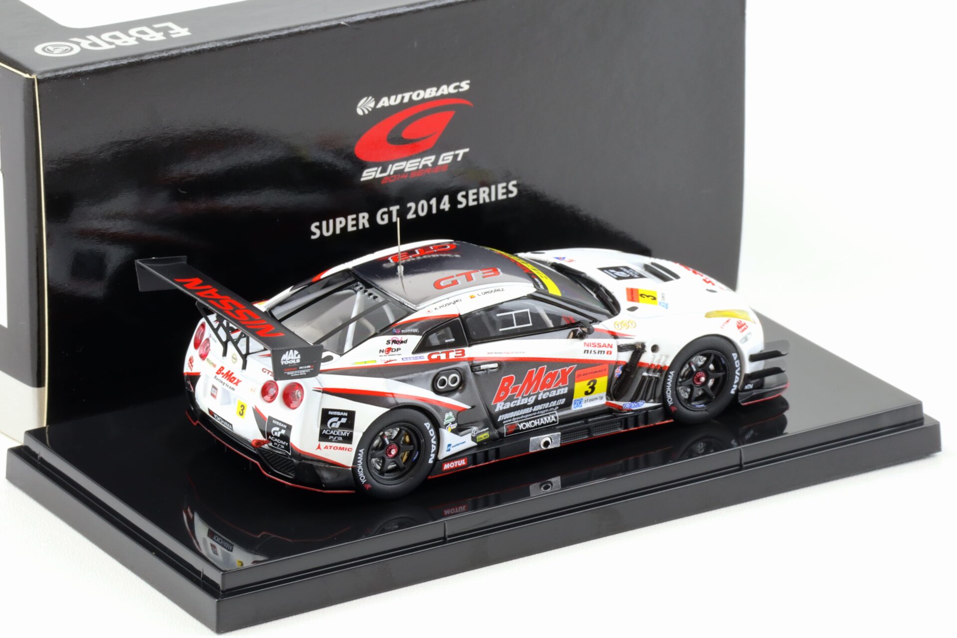 1:43 Ebbro Nissan GT-R R35 Super GT300 B-MAX NDDP 2014 #3 Hoshino/ Ordonez