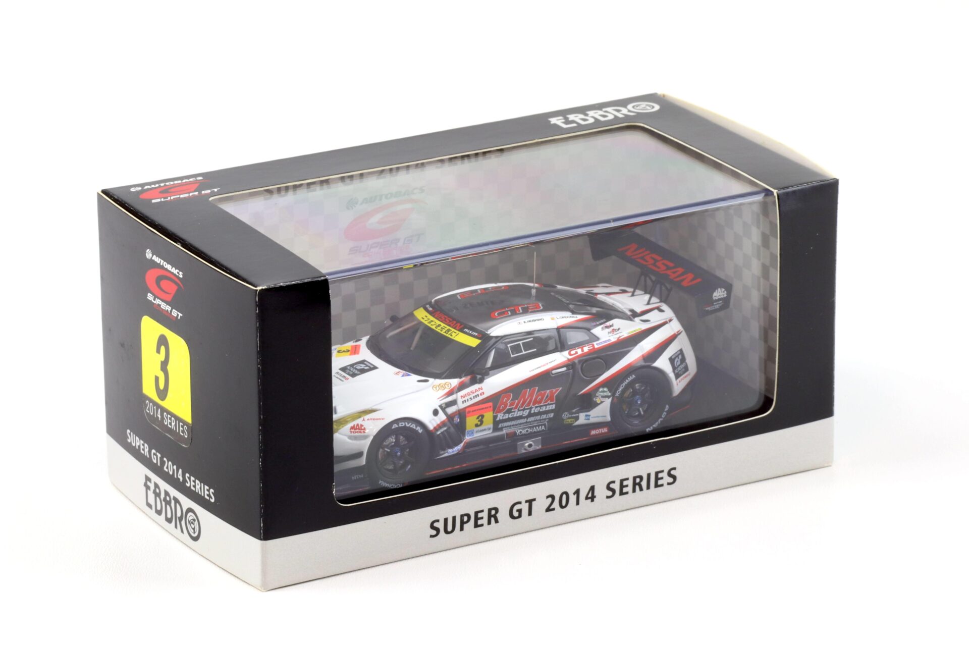 1:43 Ebbro Nissan GT-R R35 Super GT300 B-MAX NDDP 2014 #3 Hoshino/ Ordonez