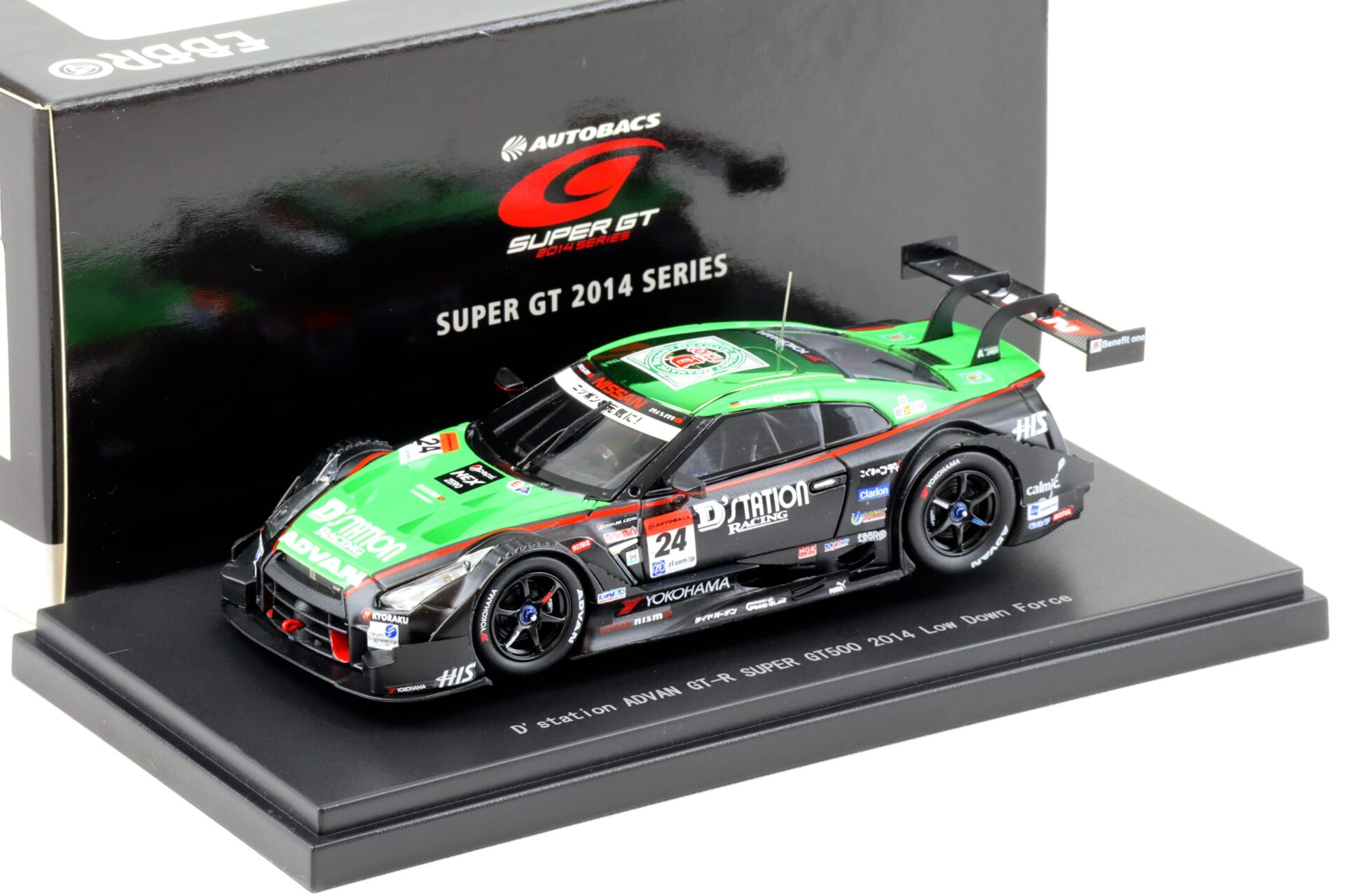 1:43 Ebbro Nissan GT-R Super GT500 Rd.2 Fuji 2014 DÂ´station ADVAN #24 Low down force