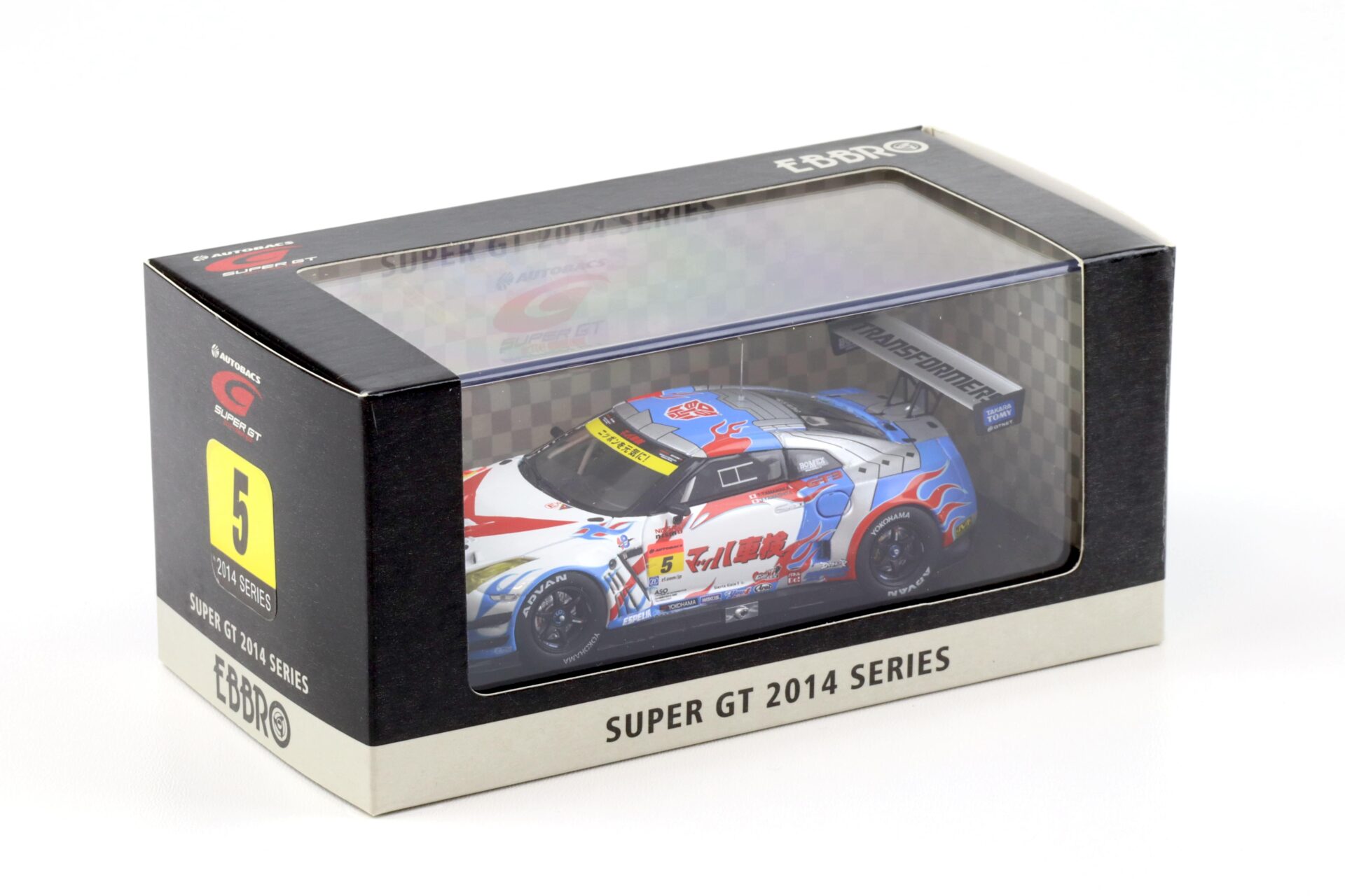 1:43 Ebbro Nissan GT-R R35 Super GT300 MACH SYAKEN 2014 with Transformers