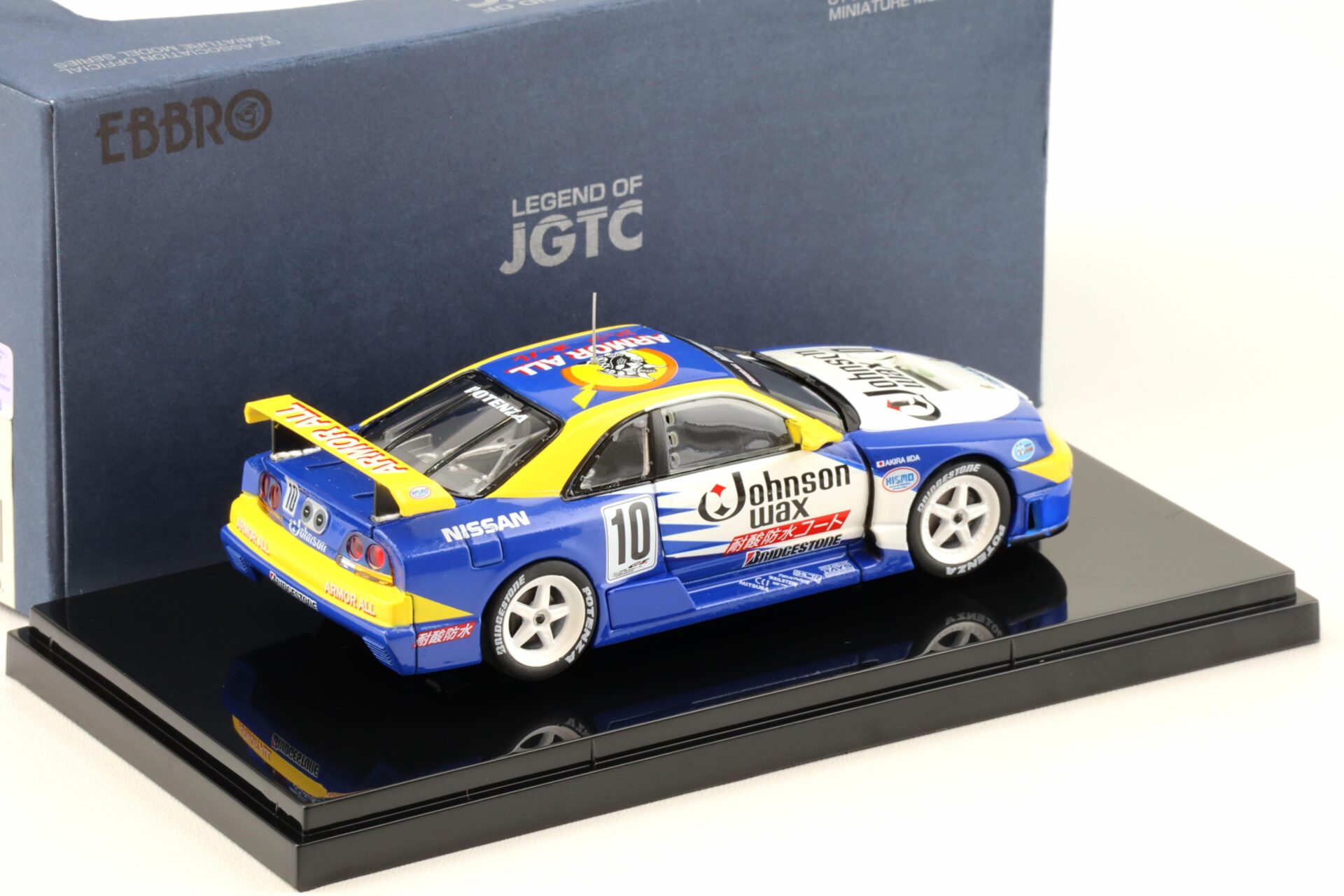 1:43 Ebbro Nissan Skyline R33 JOHNSON Skyline #10 JGTC 1995