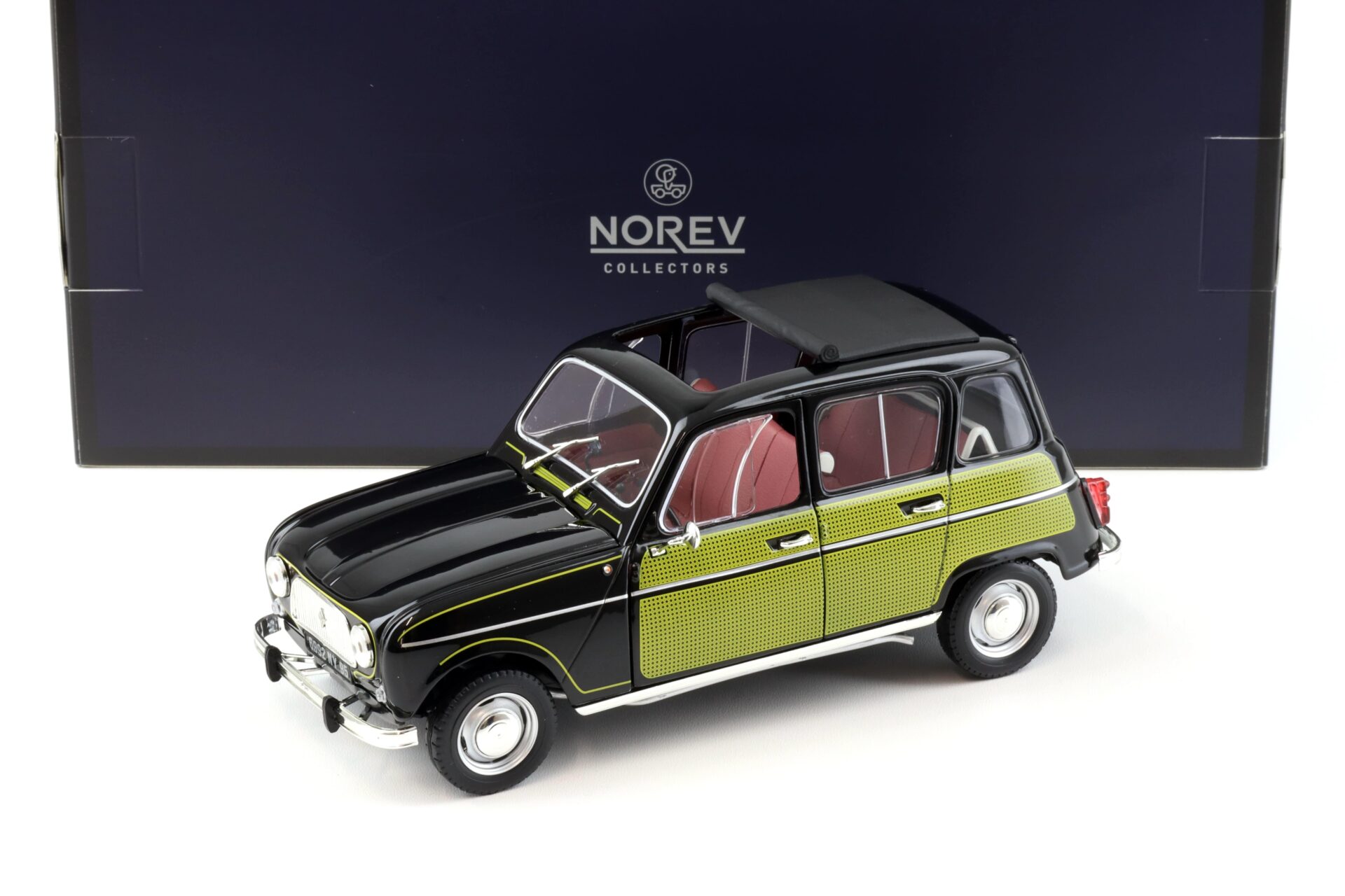 1:18 Norev Renault 4 Parisienne 1963 black / yellow - Limited 200 pcs.