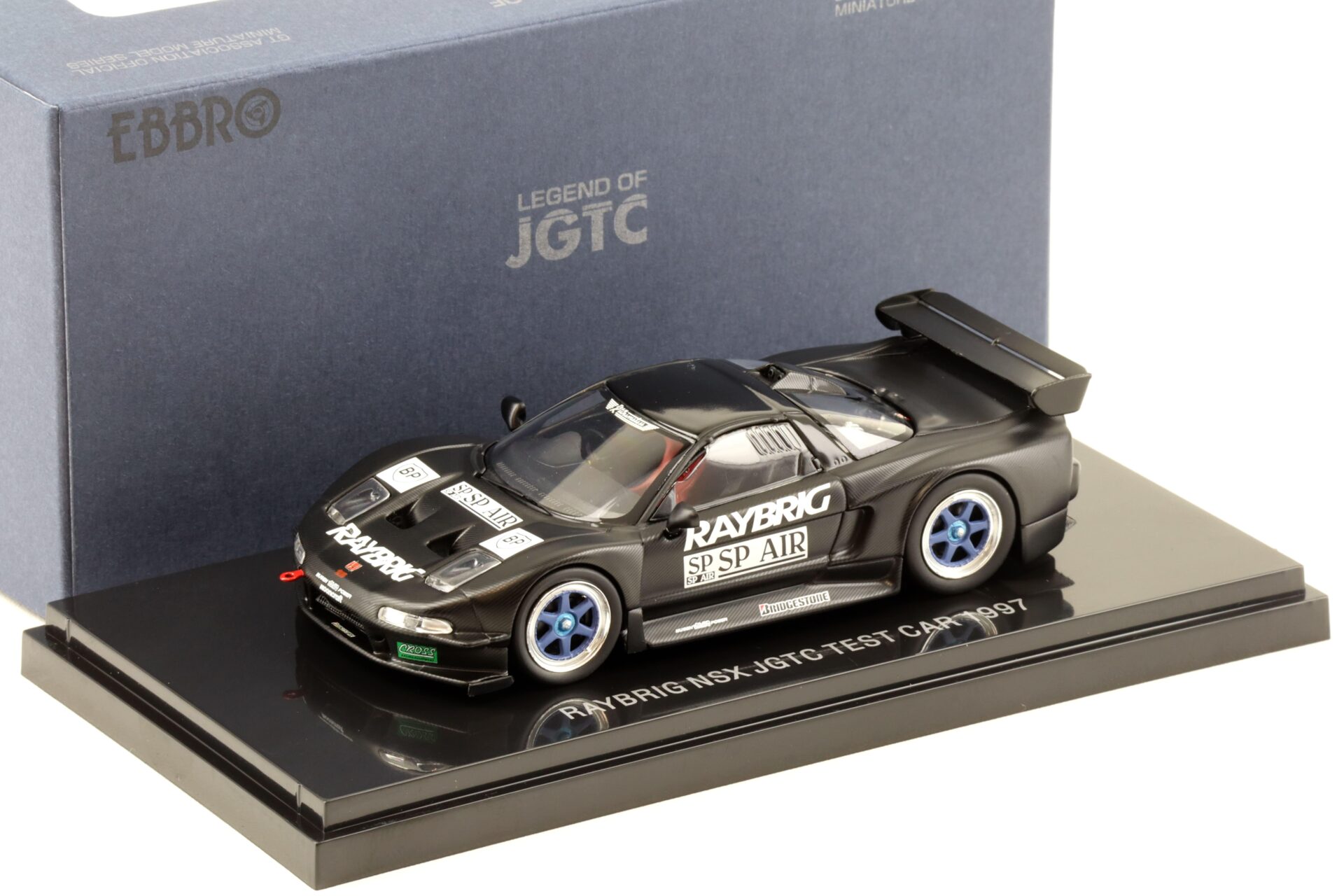 1:43 Ebbro Honda NSX RAYBRIG NSX JGTC 1997 Test Car black