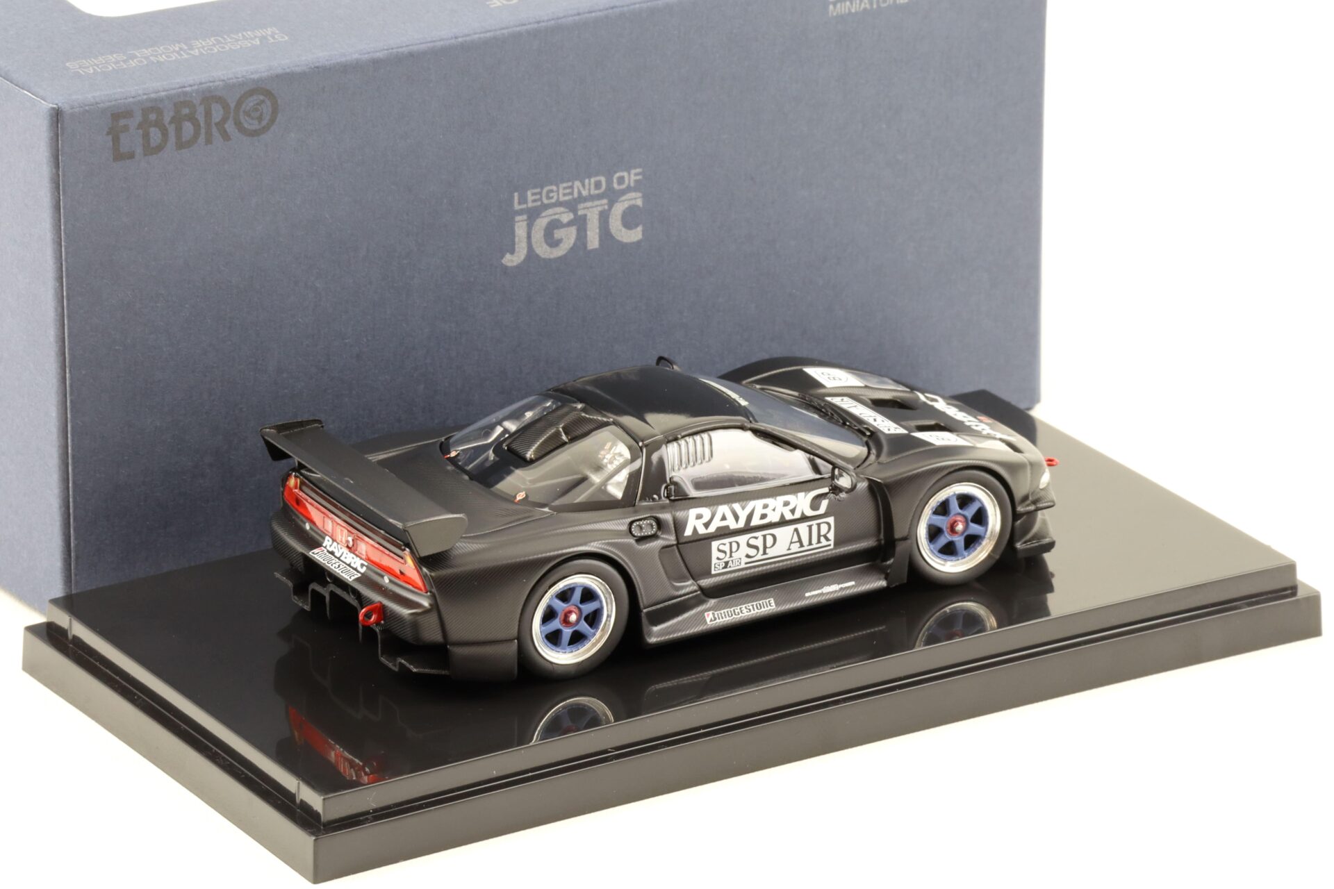 1:43 Ebbro Honda NSX RAYBRIG NSX JGTC 1997 Test Car black