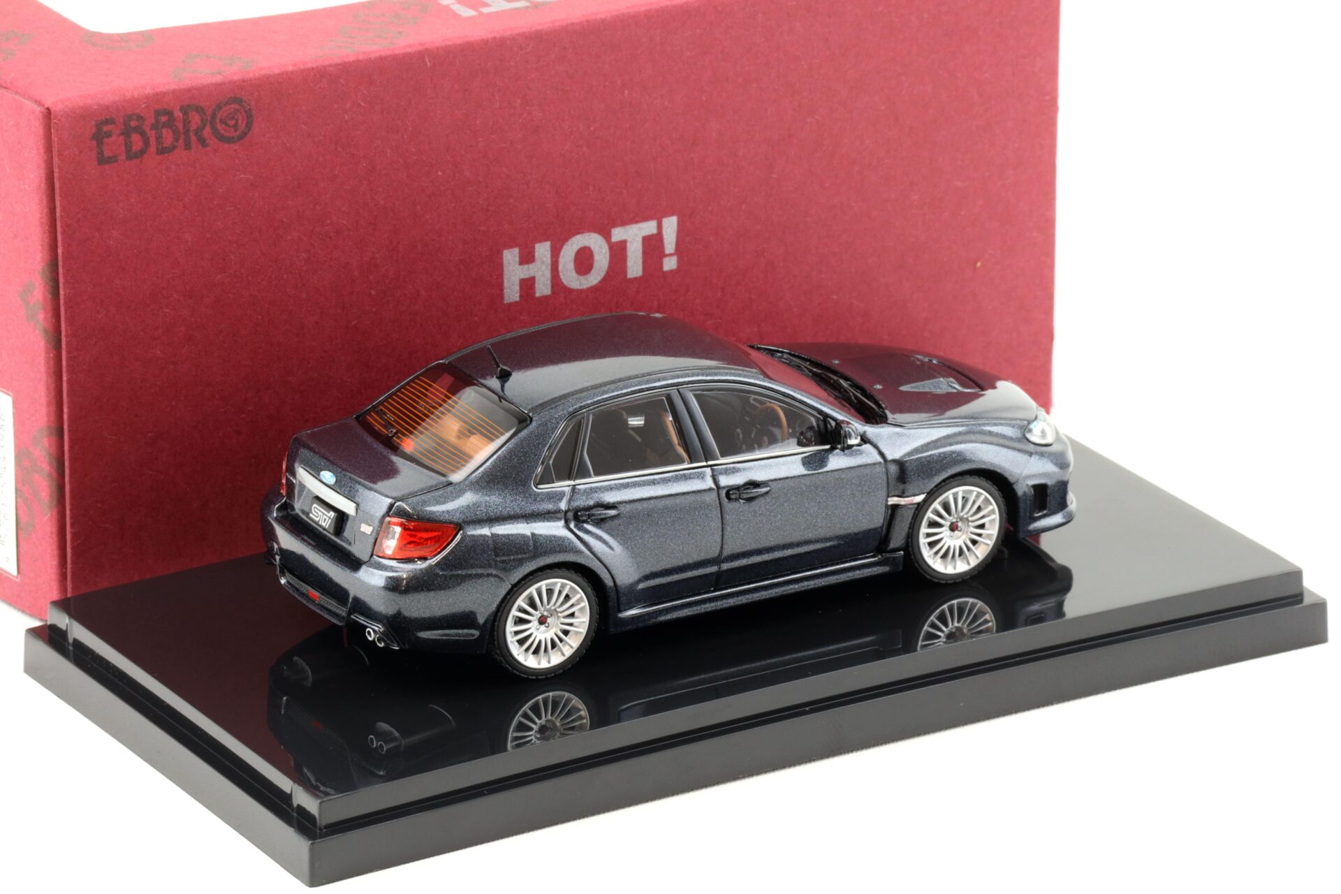 1:43 Ebbro Subaru WRX STI A-Line 4-doors grey metallic