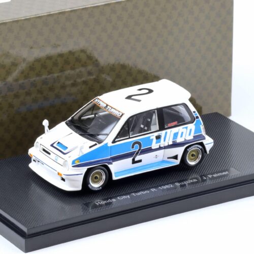 1:43 Ebbro Honda City Turbo R 1982 Suzuka J.Palmer #2 white/ blue