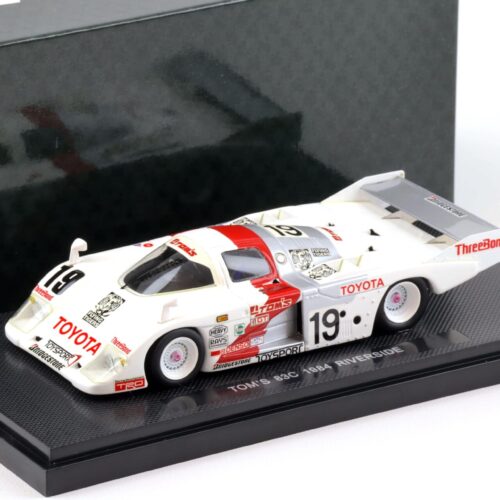 1:43 Ebbro Toyota TOMÂ´S 83C Riverside 1984 Hoshino/ Sekiya #19 white