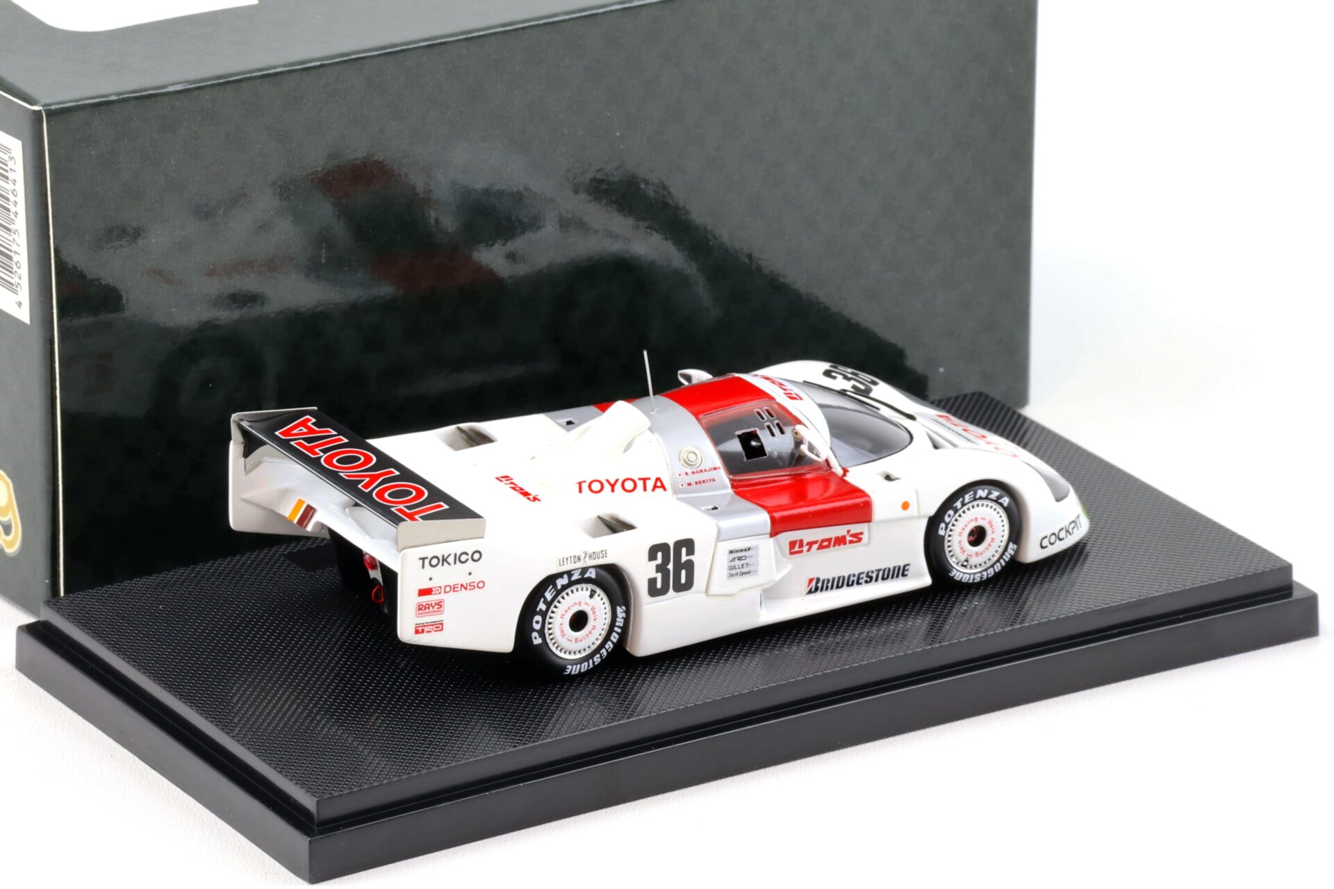 1:43 Ebbro Toyota TOM´S 86C WEC Japan 1986 Fuji Nakajima/Lees/Sekiya #36