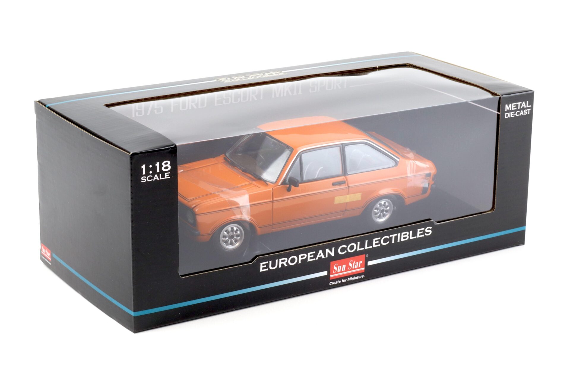 1:18 Sun Star Ford Escort MKII Sport 1975 Signal orange