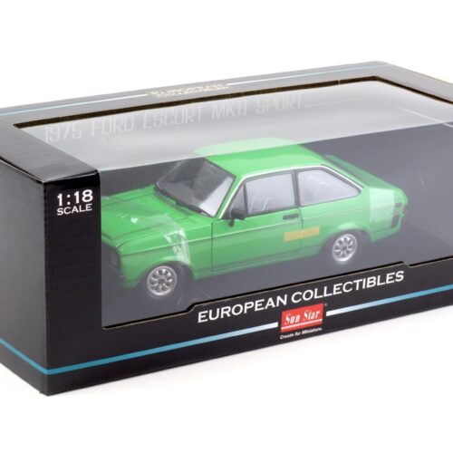1:18 Sun Star Ford Escort MKII Sport 1975 green
