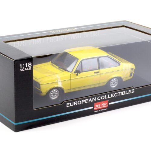 1:18 Sun Star Ford Escort MKII Sport 1975 Signal yellow