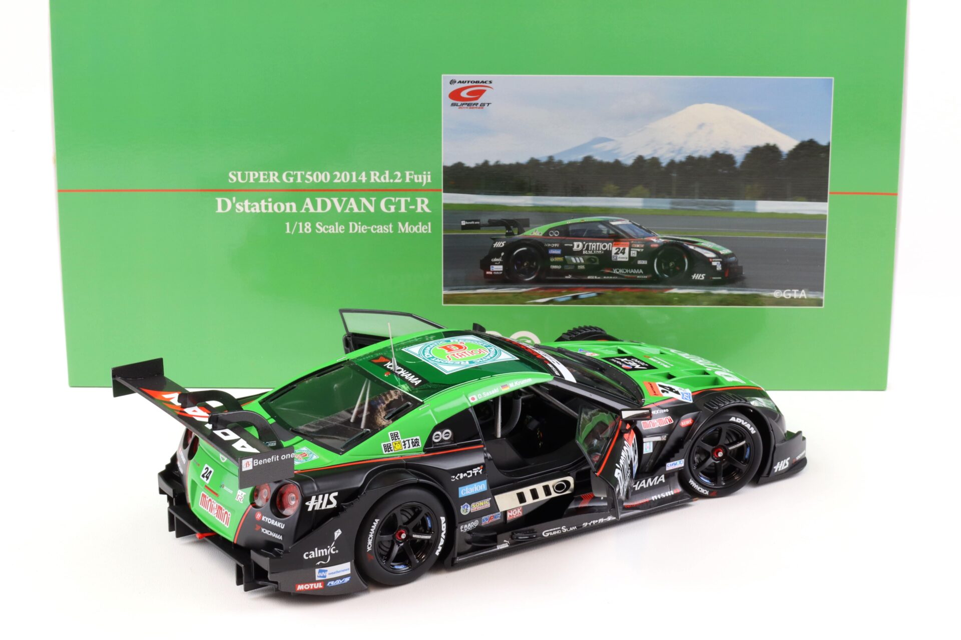 1:18 Ebbro Nissan GT-R Super GT500 2014 Rd.2 Fuji D´station ADVAN #24