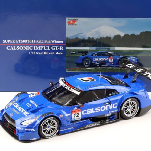 1:18 Ebbro Nissan GT-R Super GT500 2014 Rd.2 Fuji Winner CALSONIC IMPUL #12