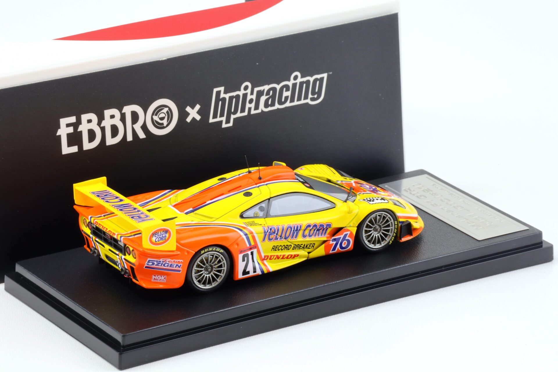 1:43 Ebbro x HPI Racing McLaren F1 GTR 2001 JGTC #21 Hattori/ Hitotsuyama