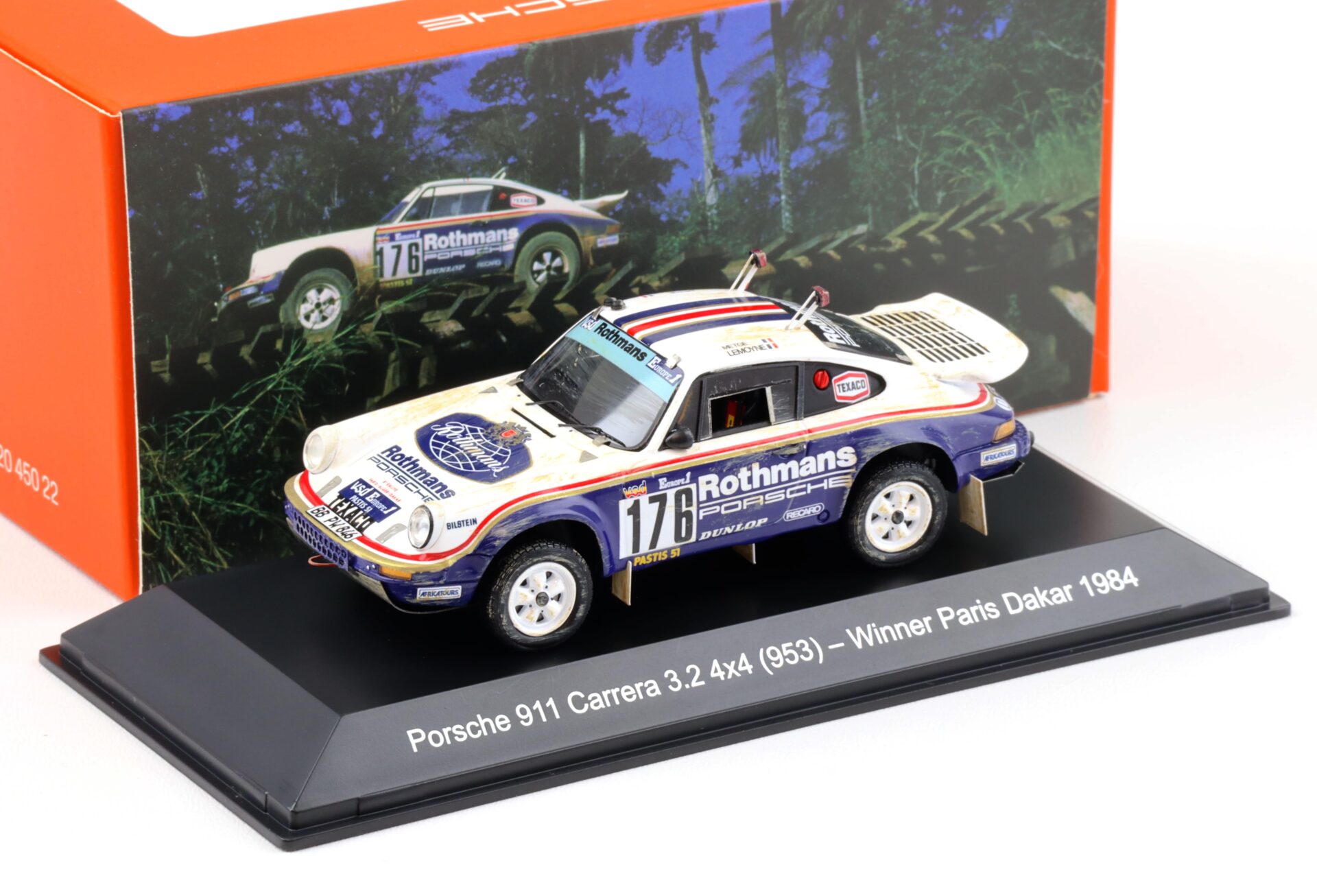 ID 94047 orig 1.jpg 1:43 Spark Porsche 953 Winner Paris Dakar 1984 Rothmans #176 MAP Porsche Museum