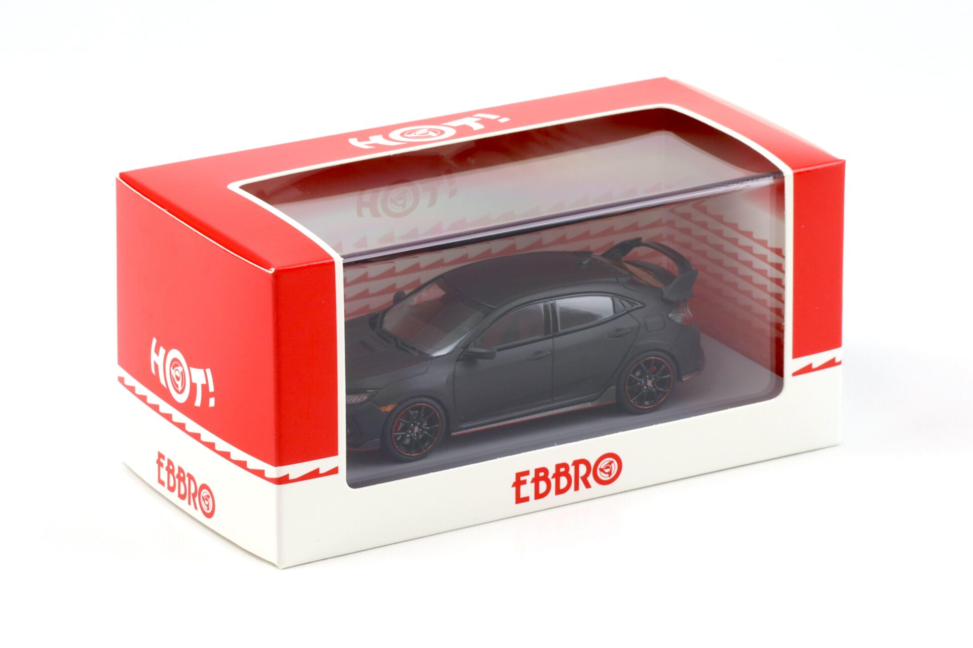 1:43 Ebbro Honda Civic Type R 2017 Prototype matt black