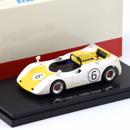 1:43 Ebbro Toyota 7 Japan GP 1969 #6 white/ yellow Mitsumasa Katie/ Kiyoshi Misaki