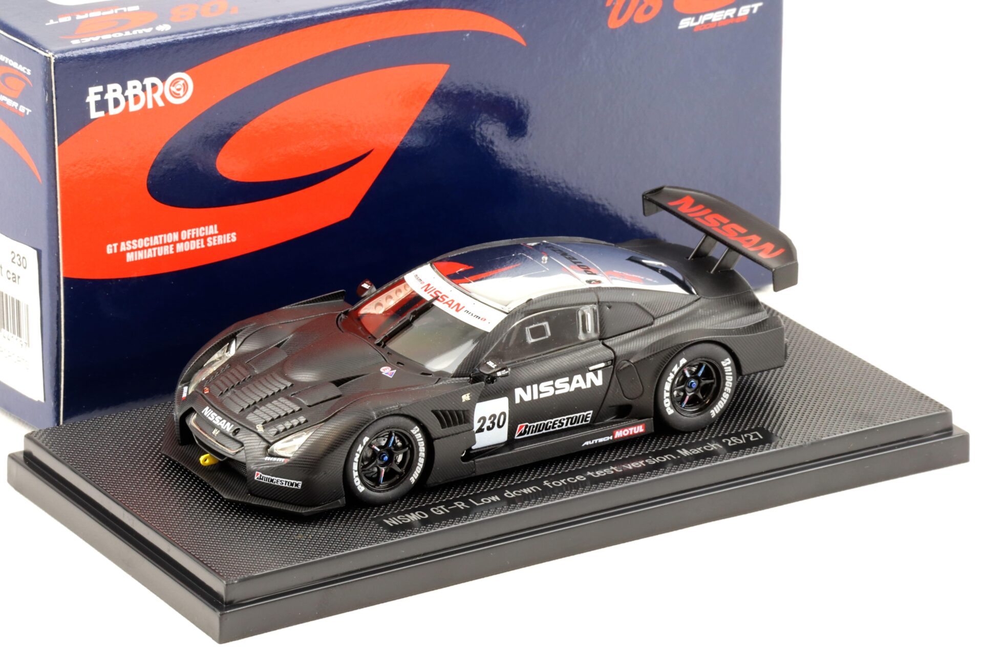 1:43 Ebbro Nissan GT-R Super GT500 Nismo GT-R Test Car LDF March 26/27 Fuji