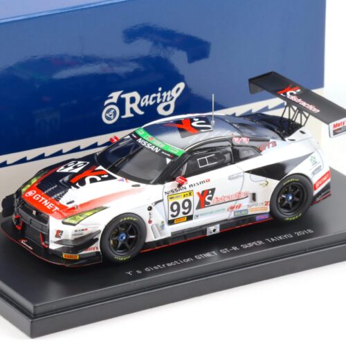 1:43 Ebbro Nissan GT-R R35 Super Taikyu 2018 #99 Y´s distraction GTNET GT-R