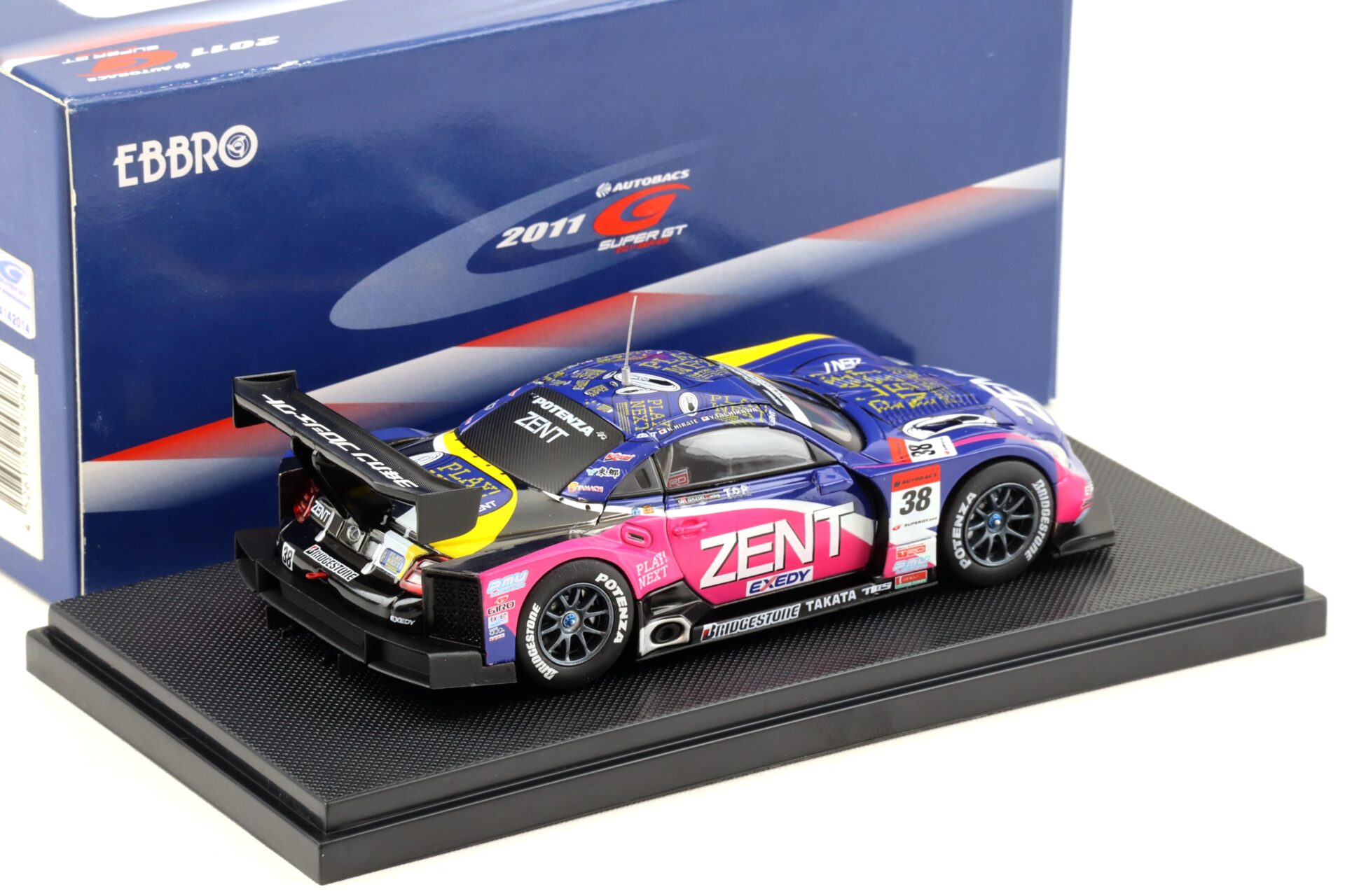 1:43 Ebbro Lexus SC430 Super GT500 ZENT CERUMO SC430 2011 #38 Tachikawa