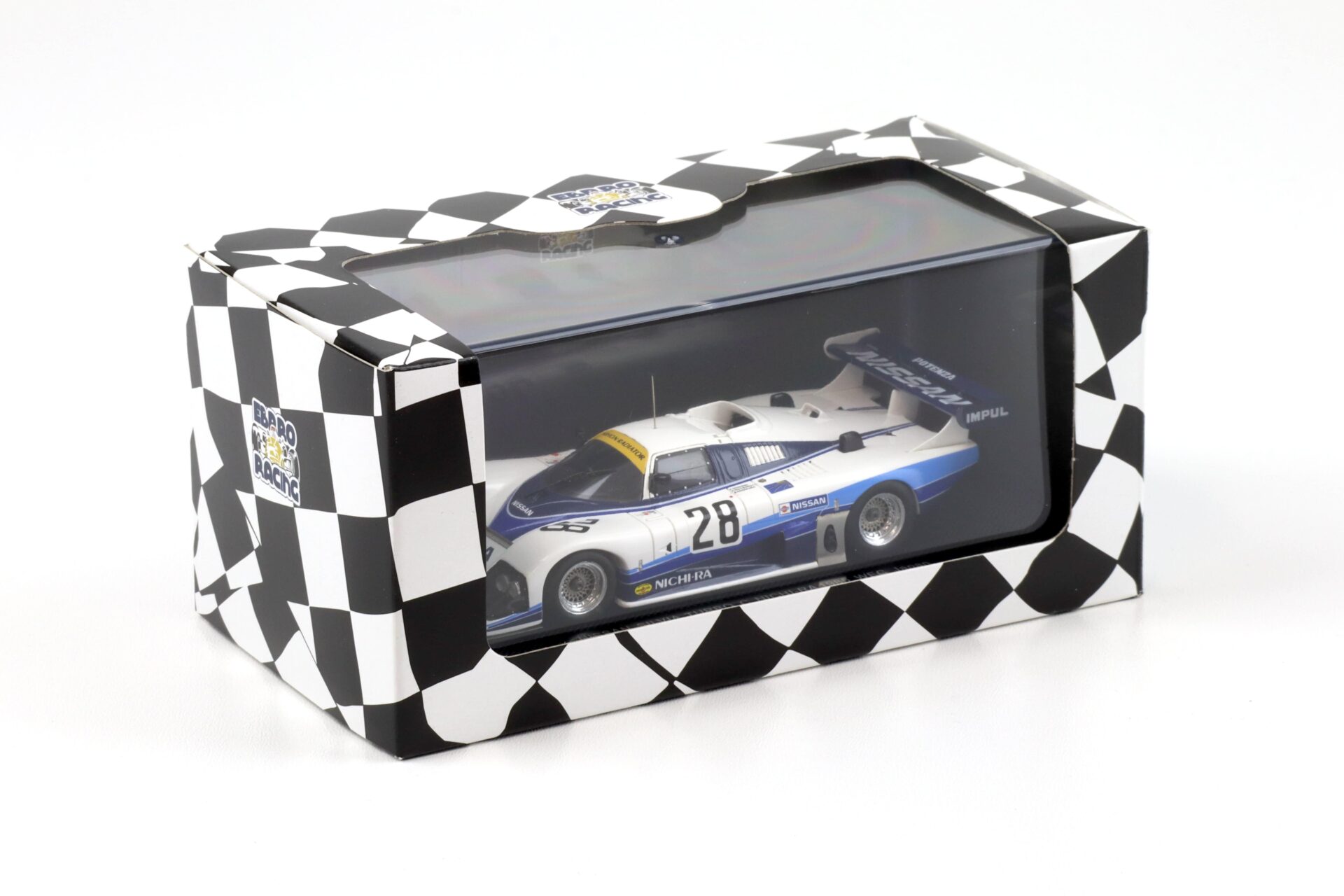 1:43 Ebbro Nissan Silvia Turbo C NICHI-RA 1985 WEC Japan #28 Hoshino