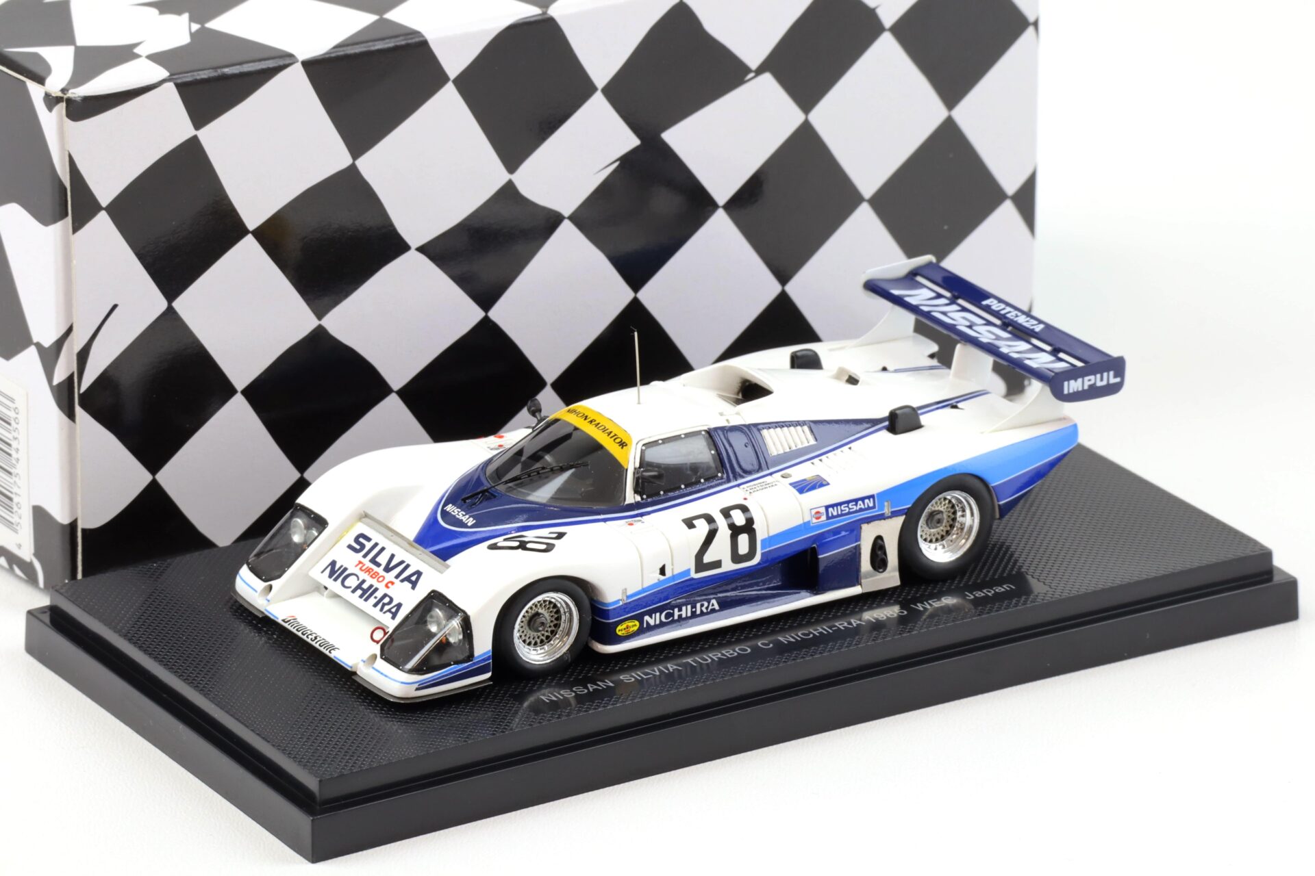 ID 94254 orig 1.jpg 1:43 Ebbro Nissan Silvia Turbo C NICHI-RA 1985 WEC Japan #28 Hoshino