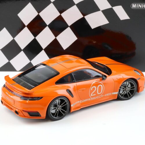 1:18 Minichamps Porsche 911 (992) Turbo S Coupe Sport Design orange 2021