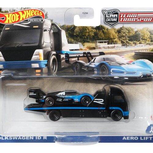 1:64 Hot Wheels Premium Team Transport Volkswagen VW ID R + Aero Lift GRK69