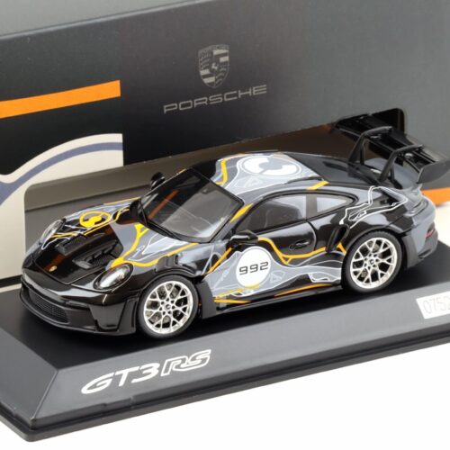 1:43 Spark Porsche 911 992 GT3 RS Weissach Test Track black/grey/orange WAP DEALER