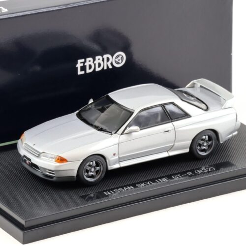 1:43 Ebbro Nissan Skyline GT-R R32 Coupe silver 1989
