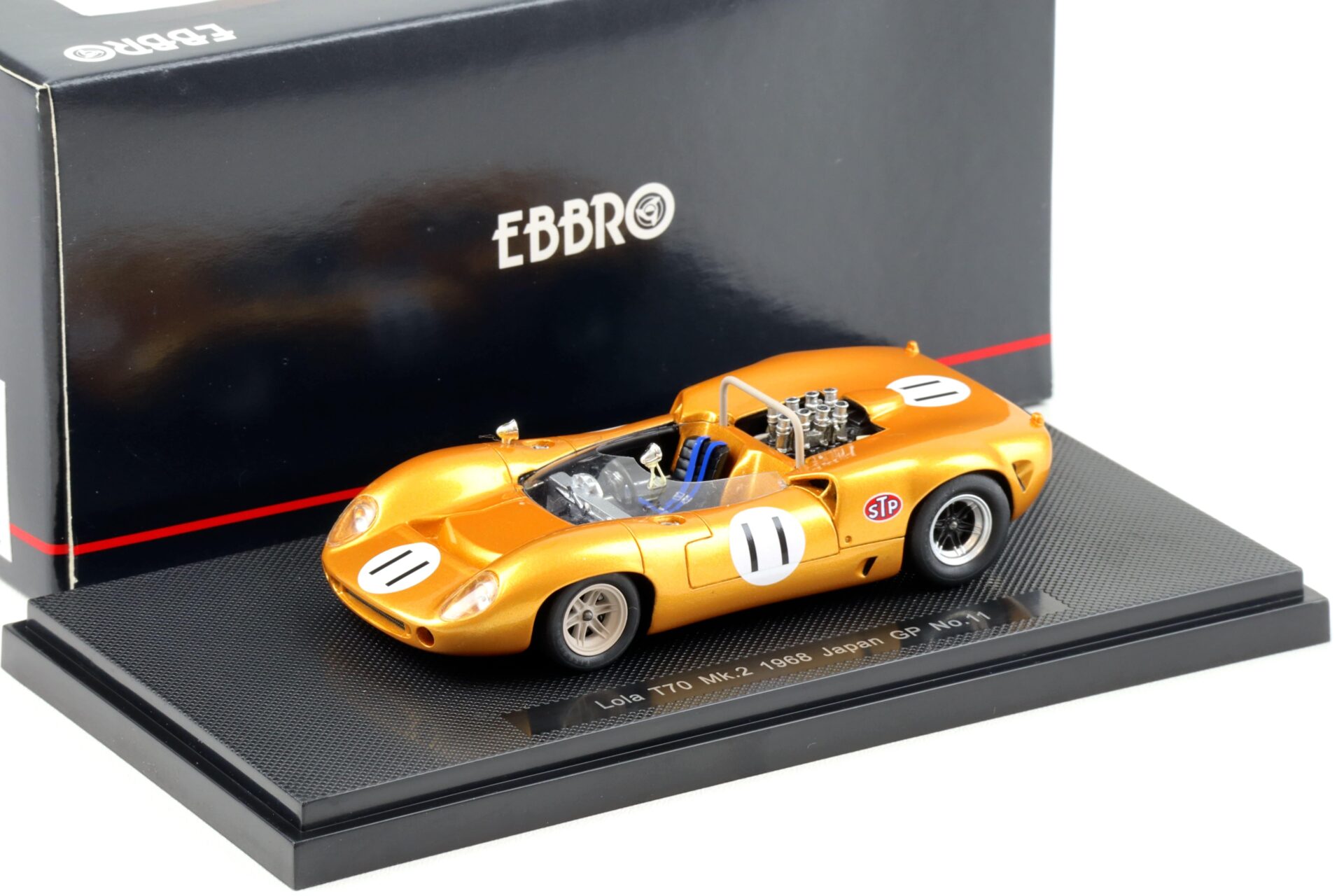 ID 94366 orig 1.jpg 1:43 Ebbro Lola T70 MK.2 Japan GP 1968 #11 Yasuda gold