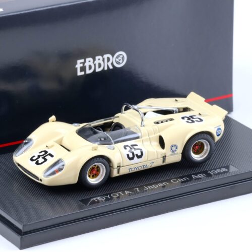 1:43 Ebbro Toyota 7 Japan Can Am 1968 #35 light yellow - Image 1