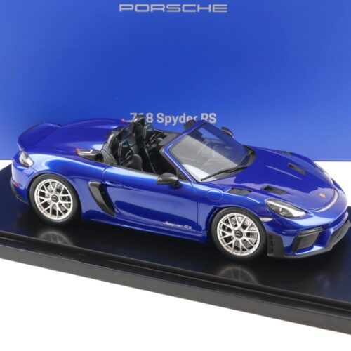 1:18 Spark Porsche 718 Spyder RS (982) San Marino blue Limited WAP DEALER
