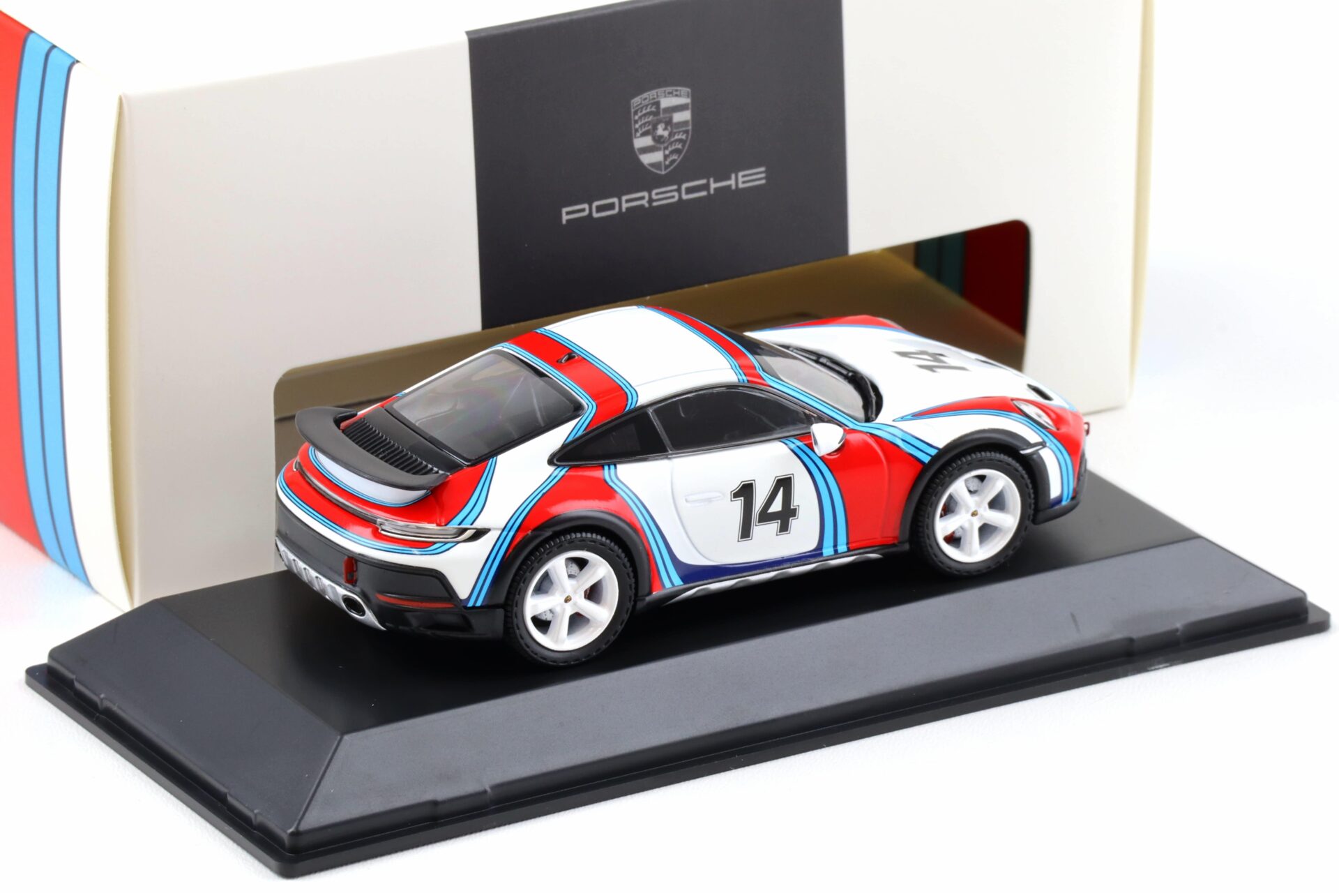 1:43 Spark Porsche 911 (992) Dakar #14 Rallye 1978 Martini Design WAP DEALER