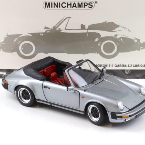 1:18 Minichamps Porsche 911 Carrera 3.2 Cabriolet 1983 grey metallic