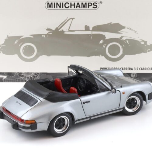 1:18 Minichamps Porsche 911 Carrera 3.2 Cabriolet 1983 grey metallic