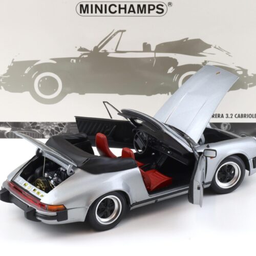 1:18 Minichamps Porsche 911 Carrera 3.2 Cabriolet 1983 grey metallic