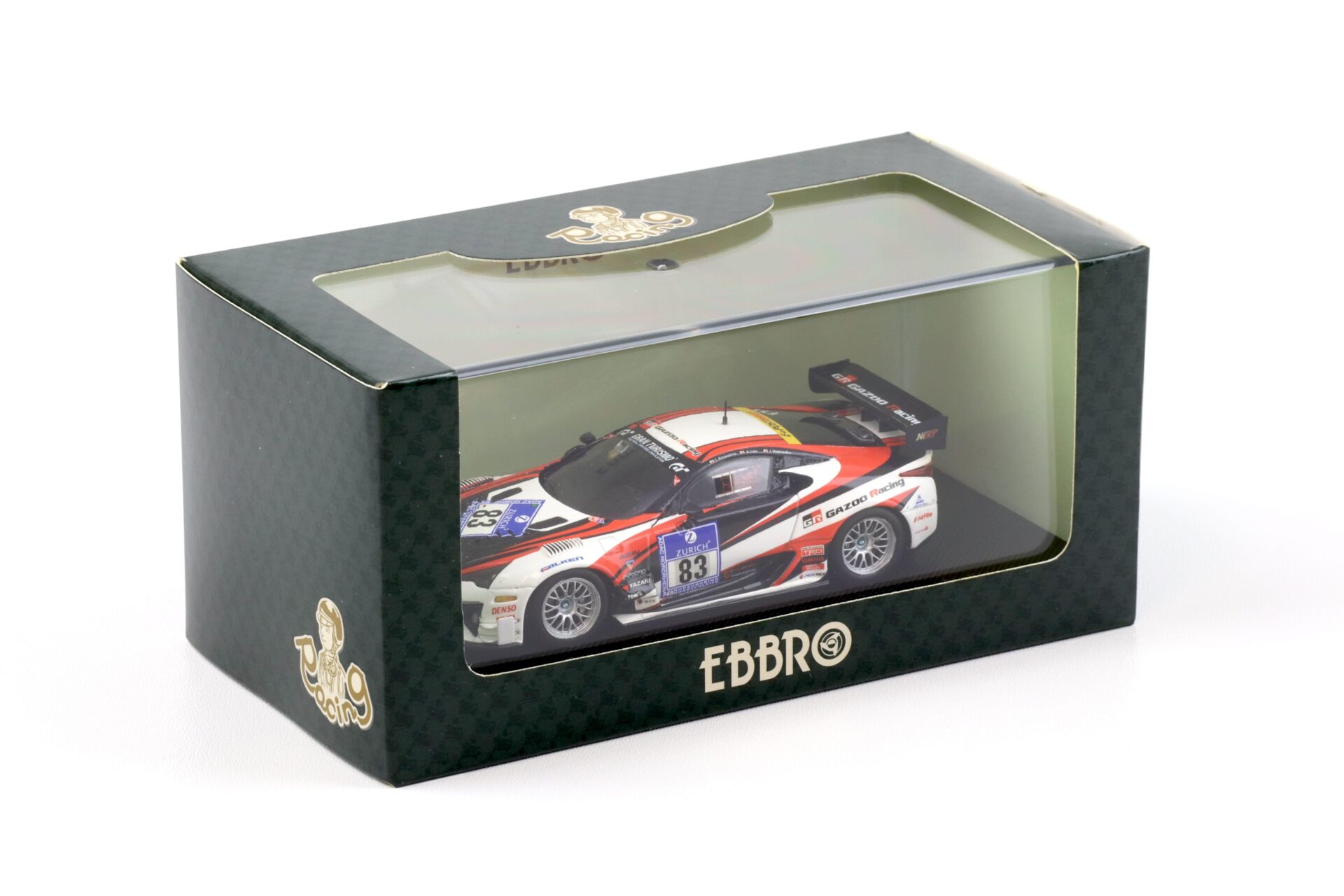 1:43 Ebbro Lexus LFA Nürburgring 24h Race 2012 #83 Gazoo Racing Kinoshita