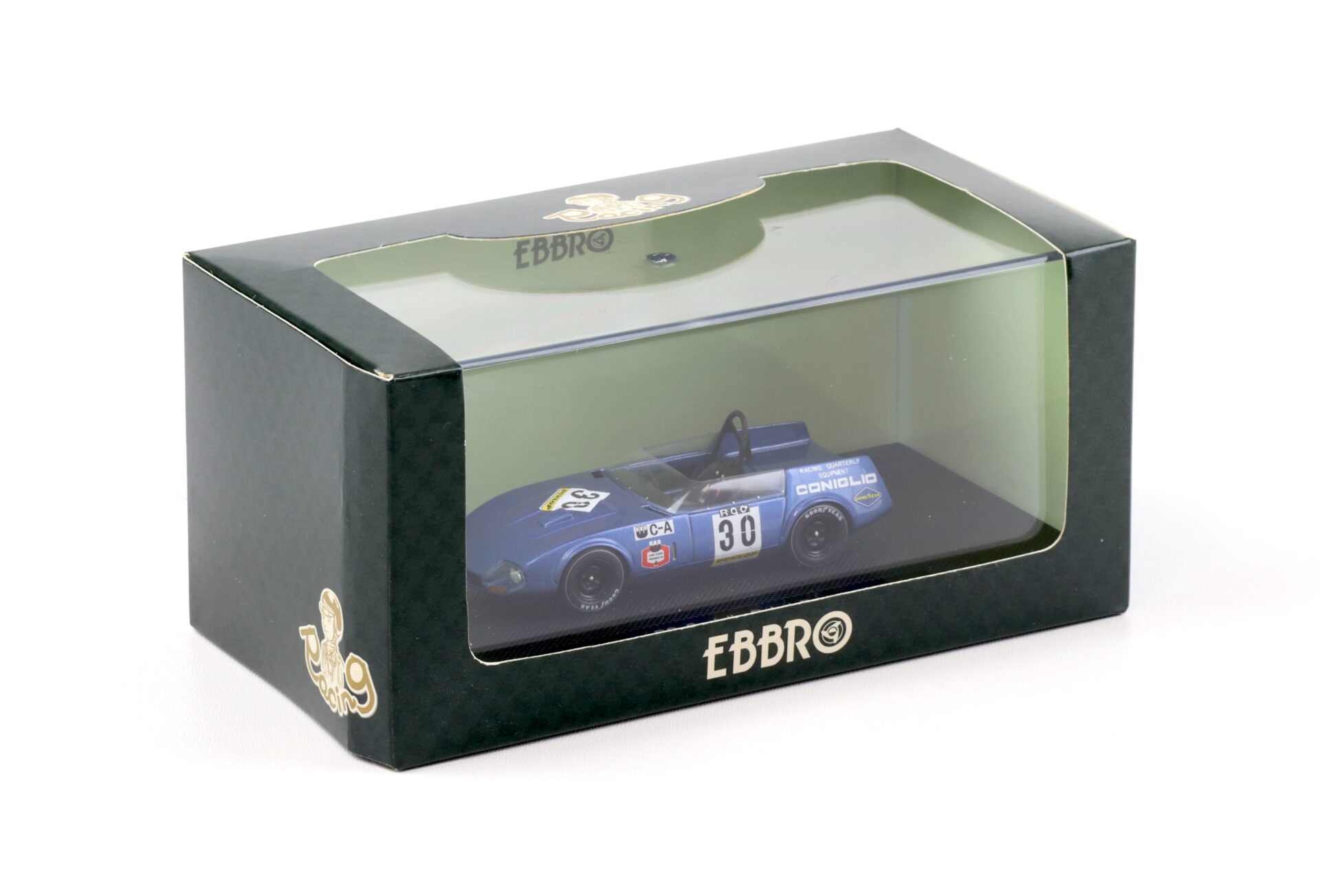 1:43 Ebbro RQ Coniglio #3 Debut Race blue