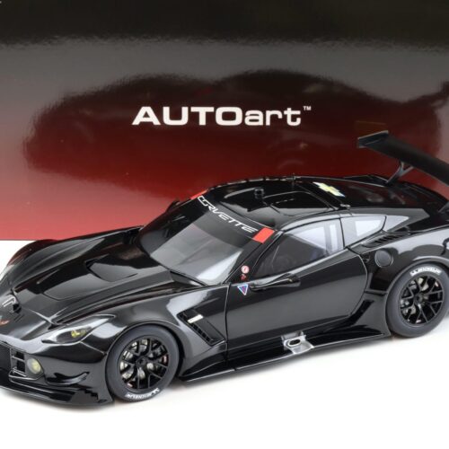 1:18 AUTOart Chevrolet Corvette C7.R Plain Body Version Glossy black 81651