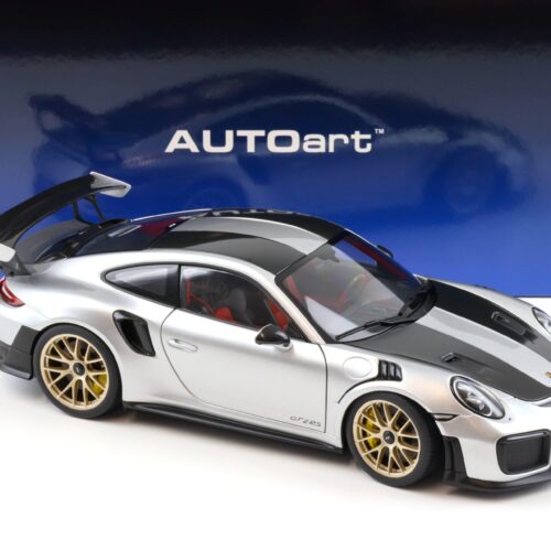 1:18 AUTOart Porsche 911 (991.2) GT2 RS 2017 Weissach Package GT silver 78174 - Image 2