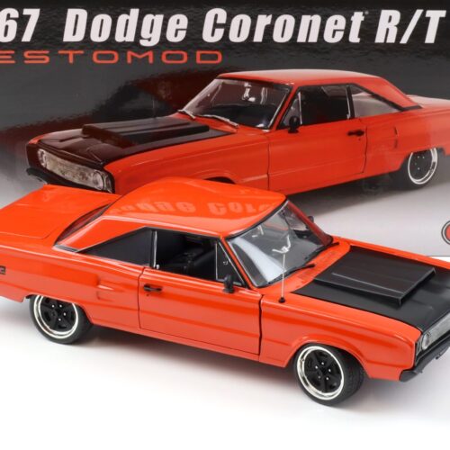 1:18 ACME 1967 Dodge Coronet R/T RESTOMOD red-orange/ black