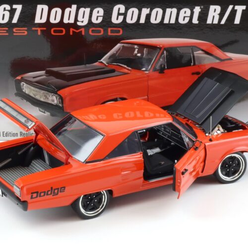 1:18 ACME 1967 Dodge Coronet R/T RESTOMOD red-orange/ black