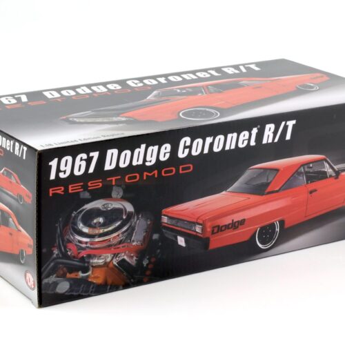 1:18 ACME 1967 Dodge Coronet R/T RESTOMOD red-orange/ black
