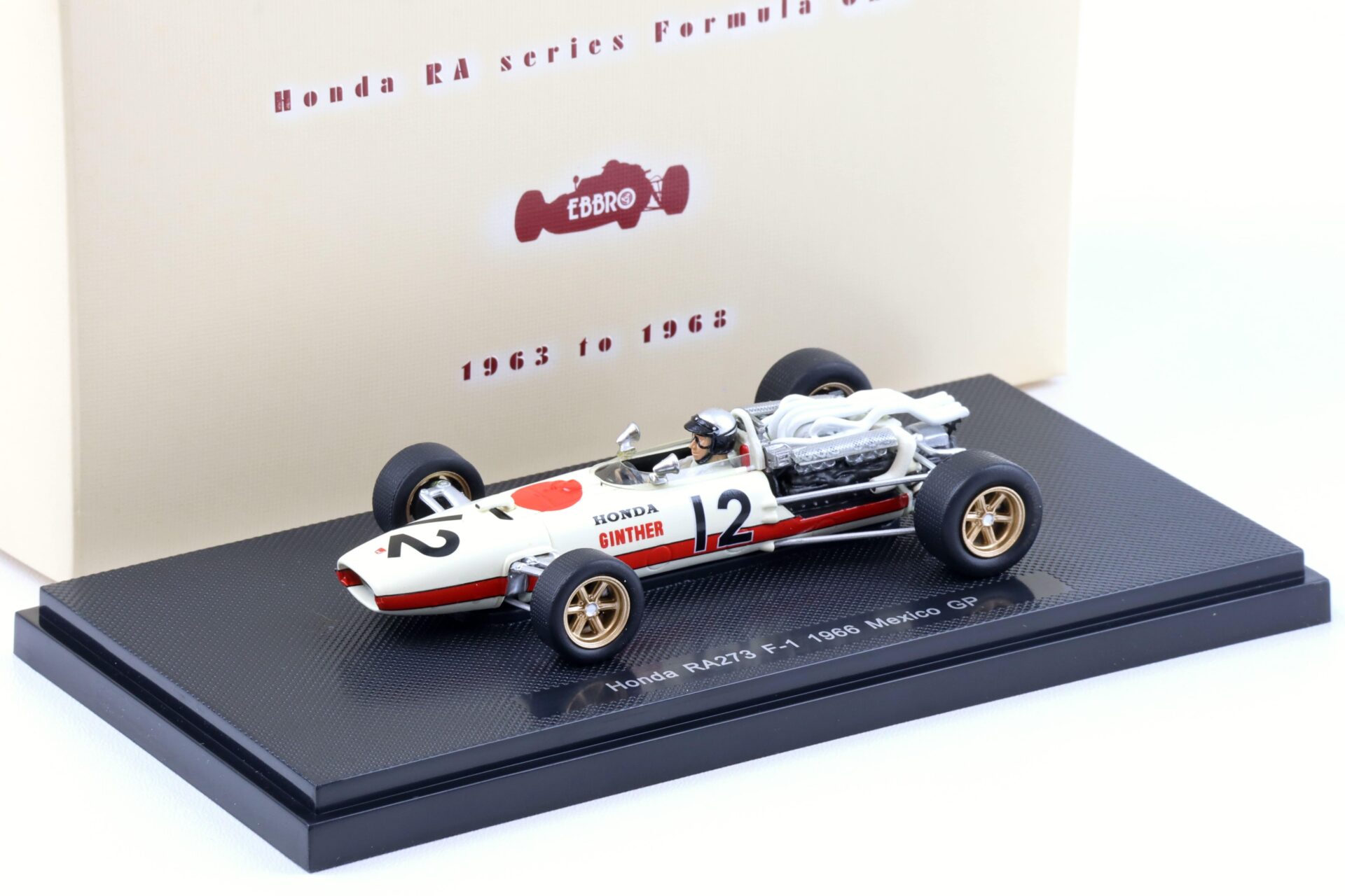 1:43 Ebbro Honda F-1 RA273 Mexico GP 1966 Ginther #12