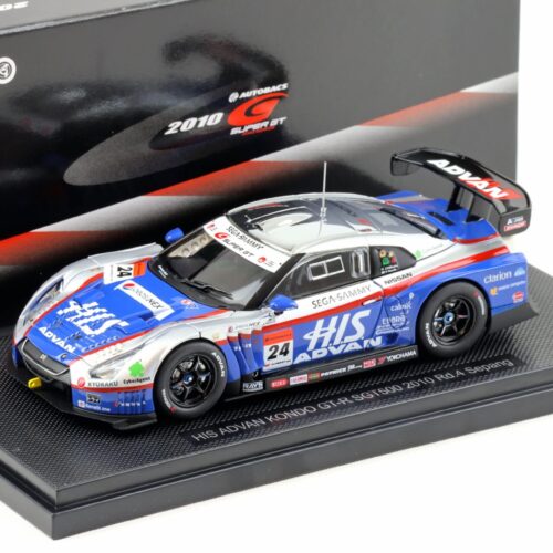 1:43 Ebbro Nissan GT-R Super GT500 HIS ADVAN KONDO 2010 Rd.4 Sepnag #24