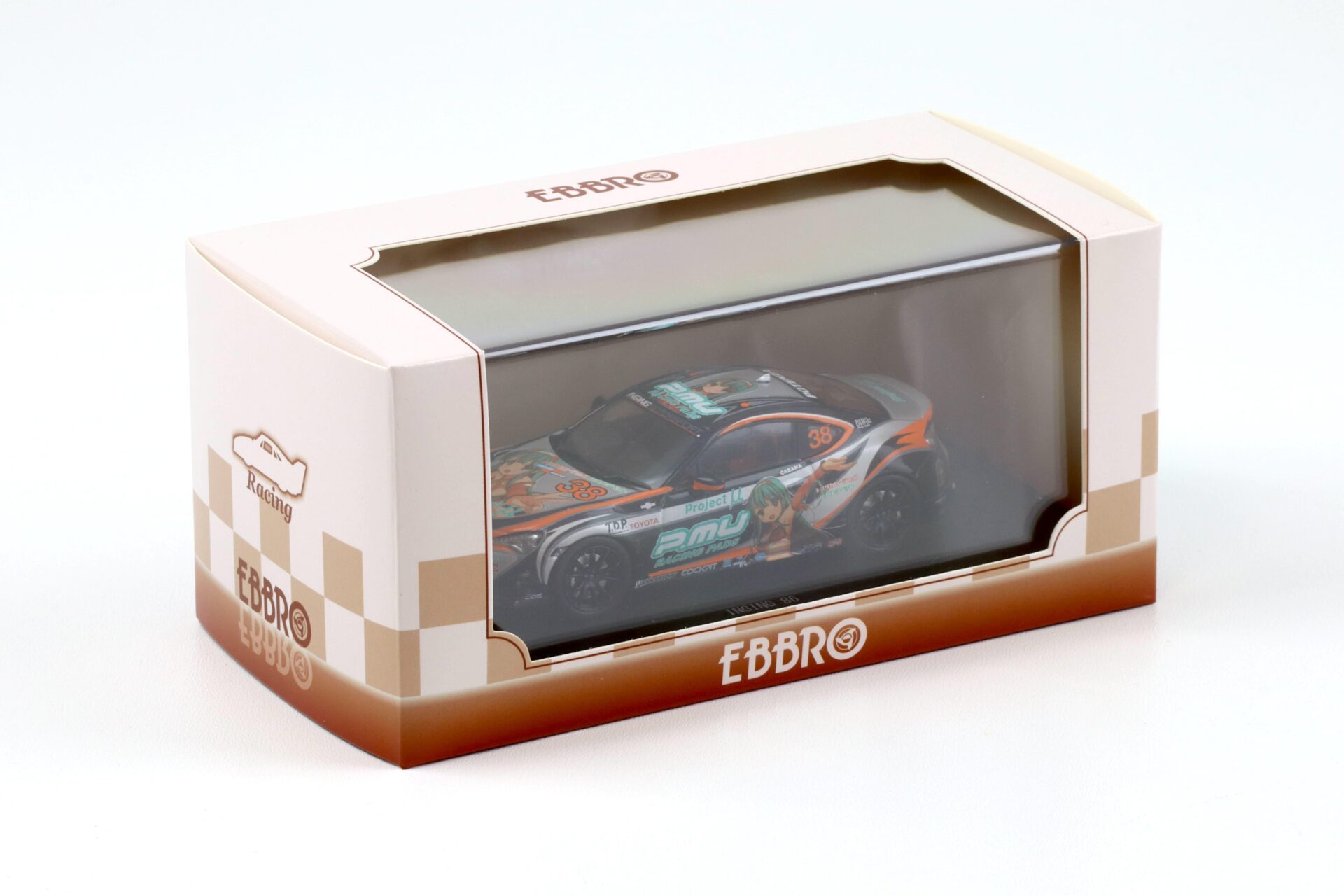 1:43 Ebbro Toyota 86 INGING 86 P.MU Racing Pads #38